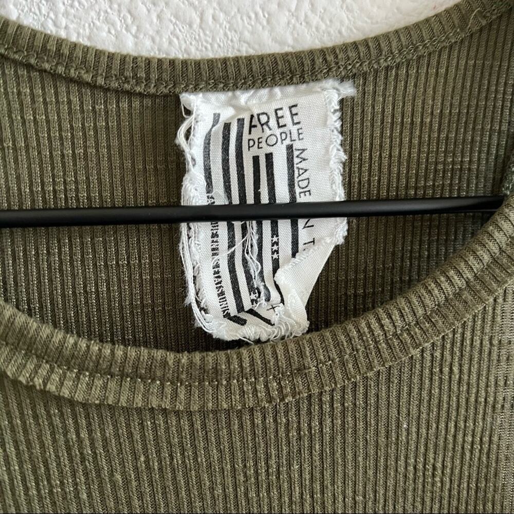 Free People We the Free High Neck Muscle Ribbed Tank XS - Picture 6 of 7